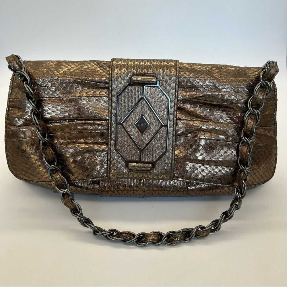 RAFE New York Shoulder Bag Chain Genuine Python S… - image 9