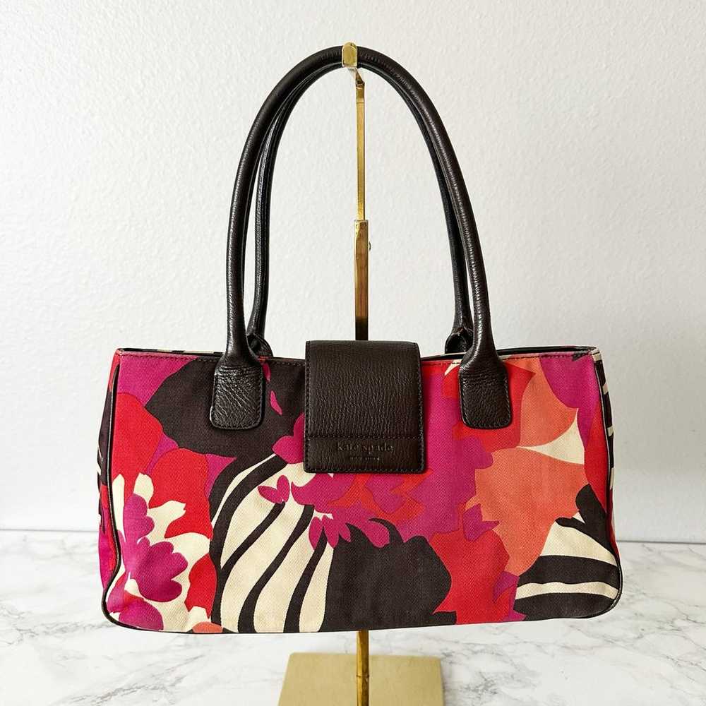 Kate Spade Avignon Floral Pattern Black Leather S… - image 5