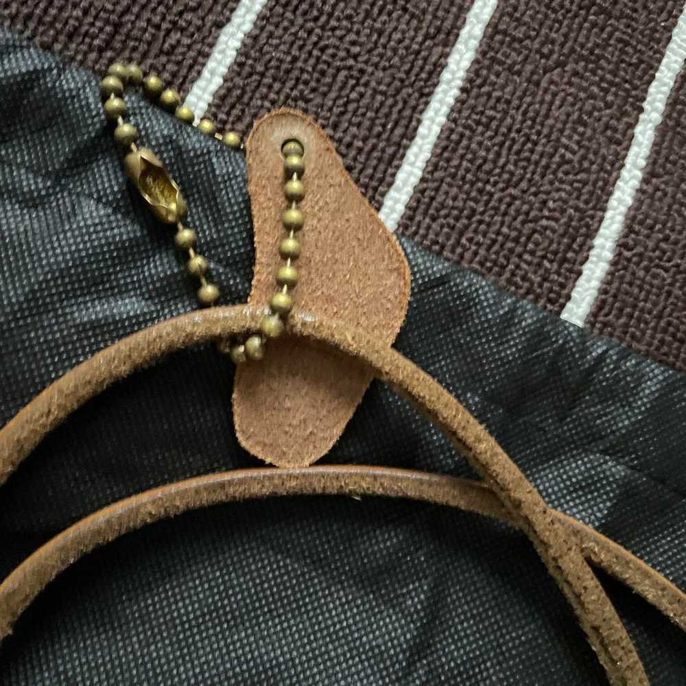 Marvelous cowhide leather straps hemp shoulder ba… - image 10