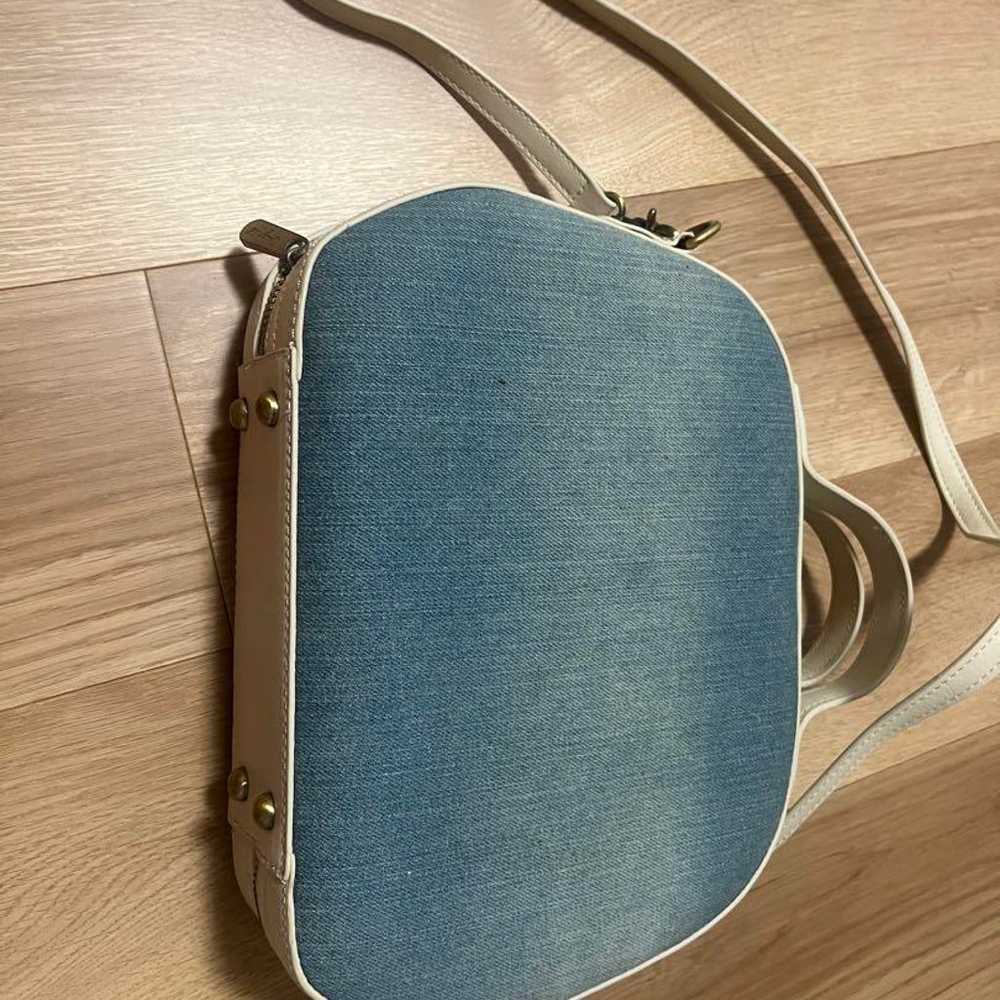 Denim Blue Round Bag - image 3