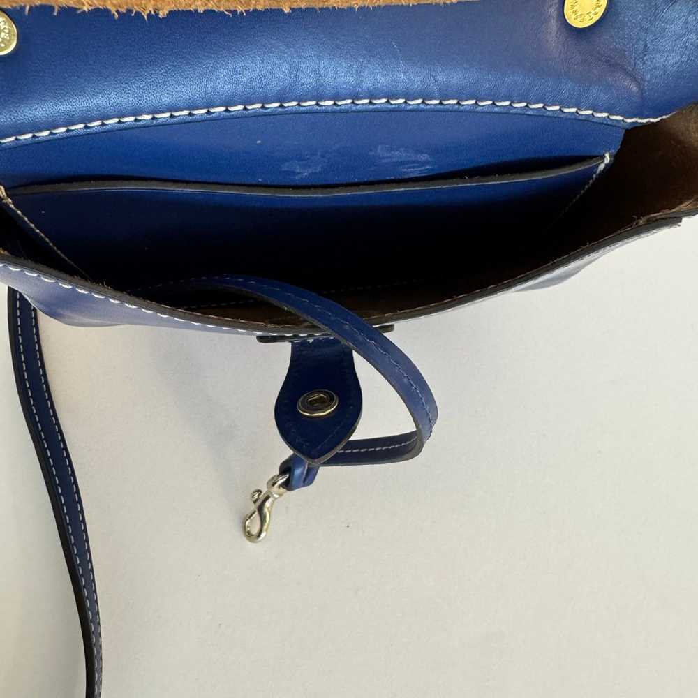 Dooney and Bourke Happy Bag Leather Crossbody Sad… - image 11