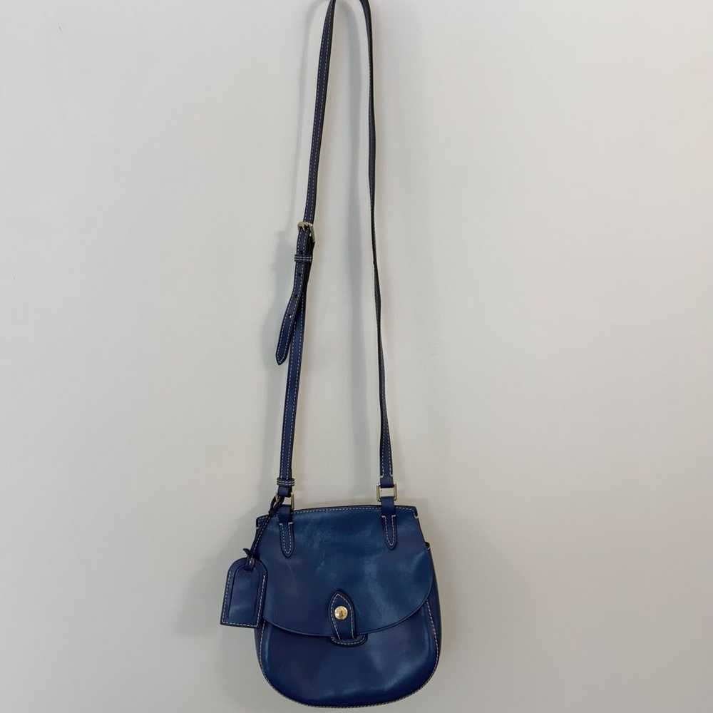 Dooney and Bourke Happy Bag Leather Crossbody Sad… - image 3