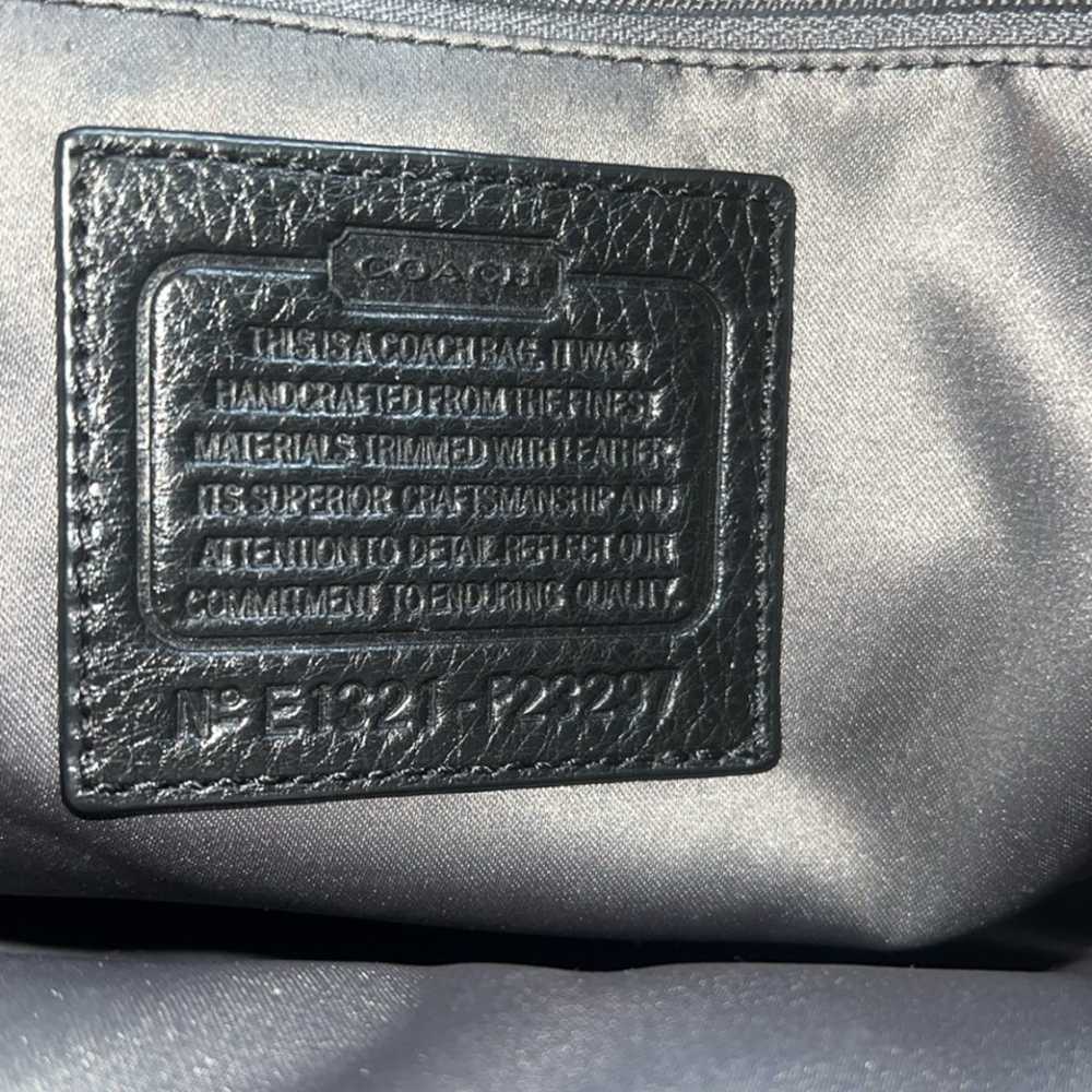 Coach Signature Park Carrie Black Tote - image 6