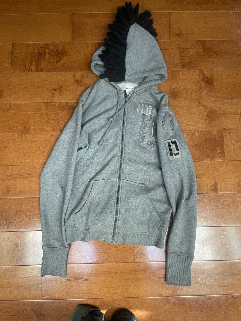 Diesel Dread mohawk zip up hoodie - image 1