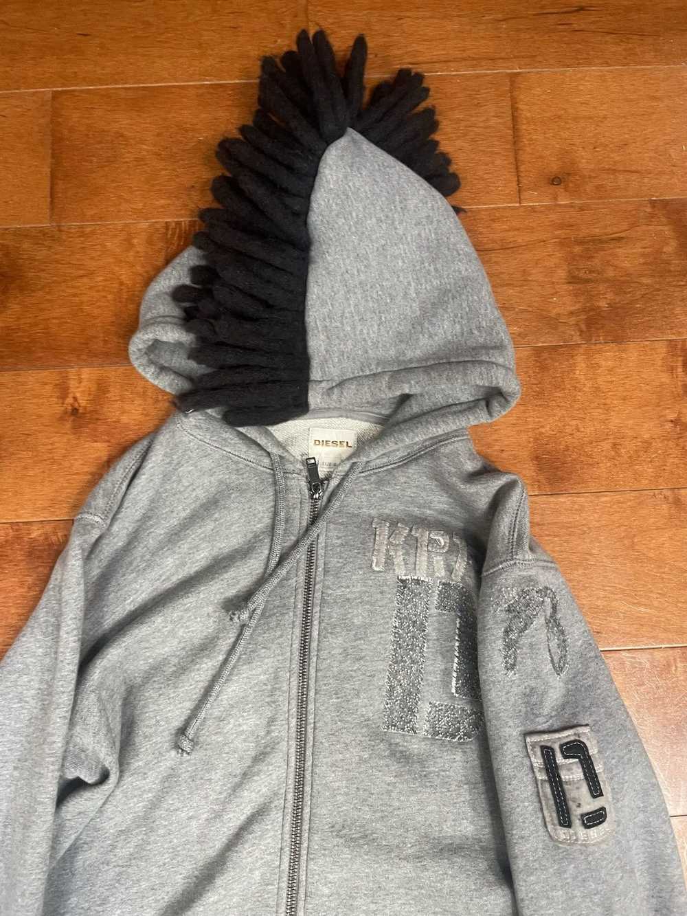 Diesel Dread mohawk zip up hoodie - image 2