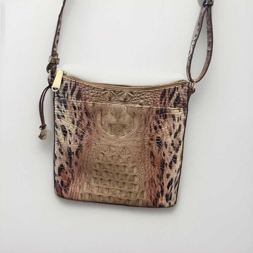 Brahmin Katie Crossbody Prowl Ombre Leather Croc … - image 3