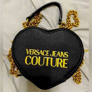 AUTHENTIC VERSACE JEAN COUTURE HEART PURSE LOGO - image 1