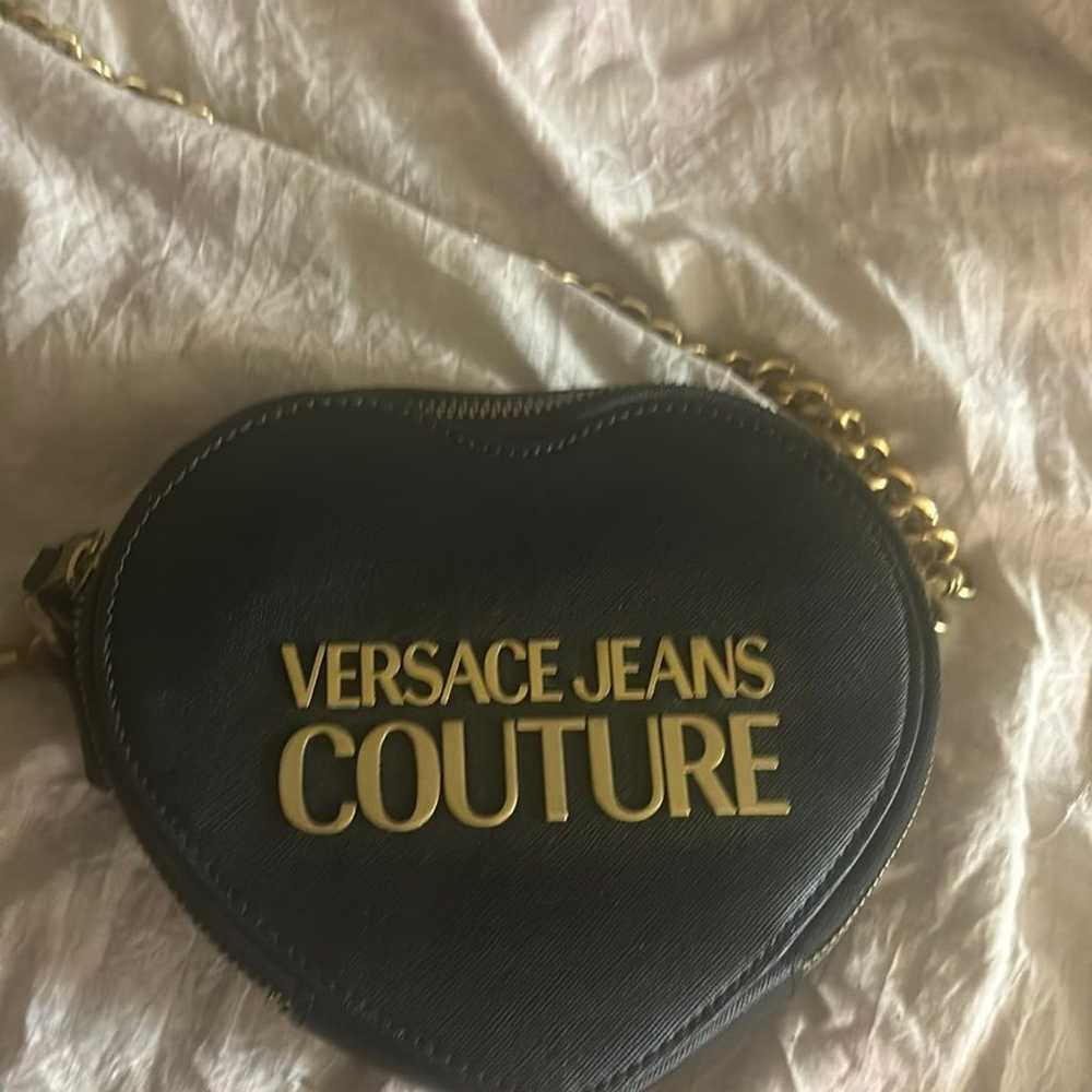 AUTHENTIC VERSACE JEAN COUTURE HEART PURSE LOGO - image 2