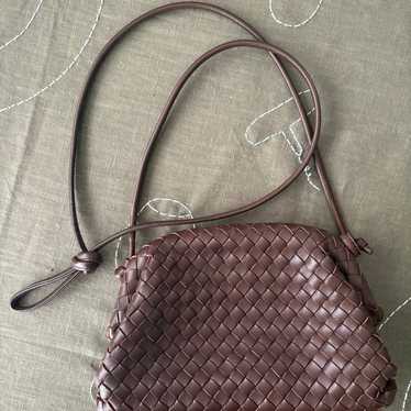 Quince Leather Handwoven Crossbody Bag