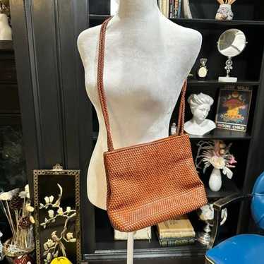 Brahmin Brown Leather Shoulder Bag