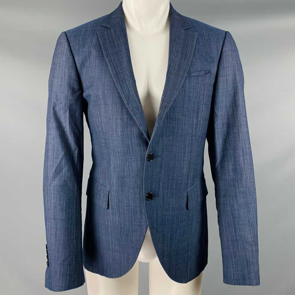 John Varvatos JOHN VARVATOS Blue Grey Virgin Wool… - image 1