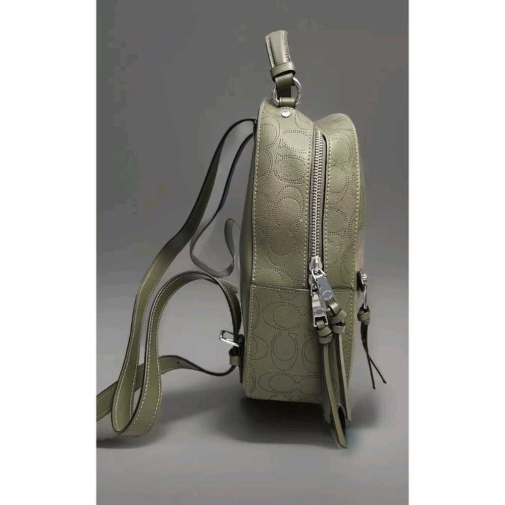 Coach Perforated Signature Jordyn Backpack Olive … - image 7