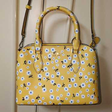 Kate Spade Floral Yellow Shoulder Bag