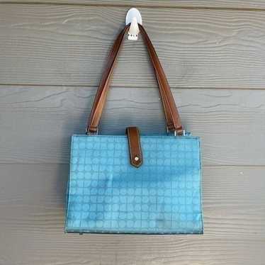 Kate Spade Vintage rare aqua tote