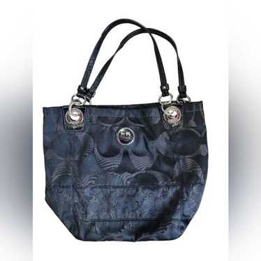 Coach Black Signature Tote Bag