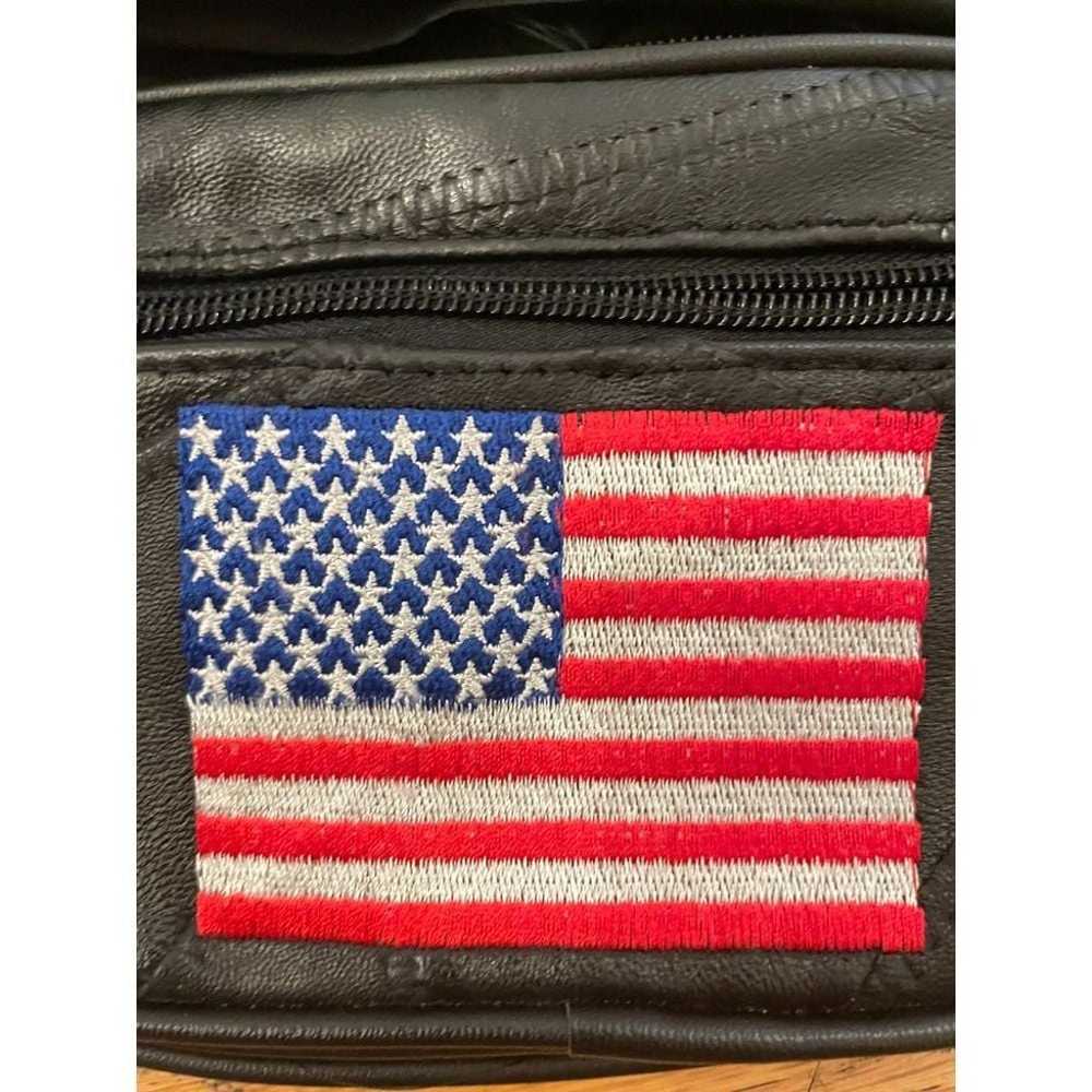 Vintage black American Flag Fanny pack - image 5