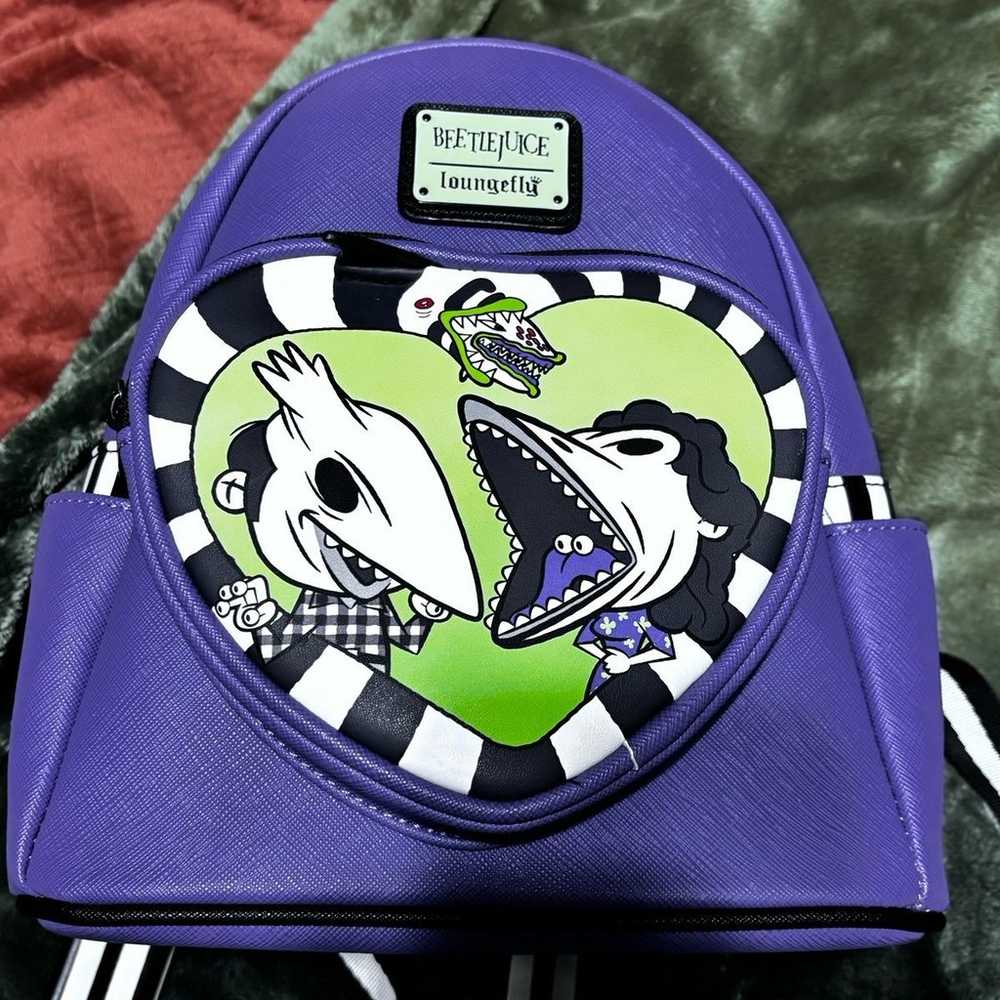 Adam & Barbara Beetlejuice Loungefly Backpack - image 1