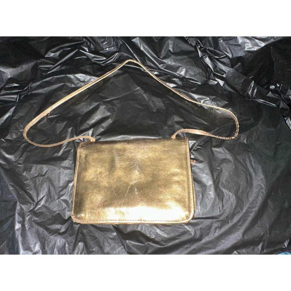 RARE POLLY BERGEN VINTAGE METALLIC GOLD LEATHER F… - image 2