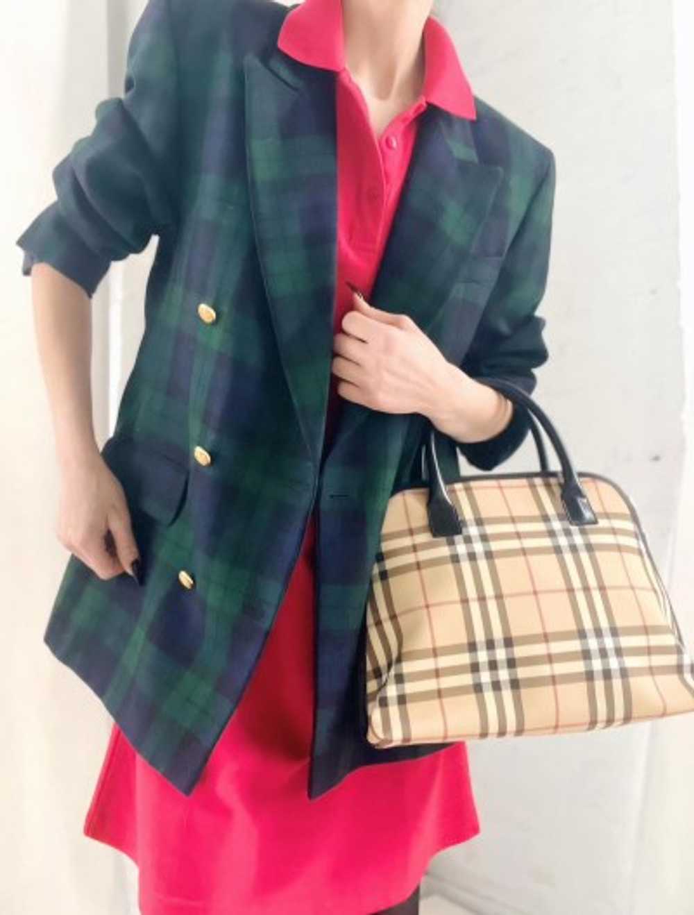 the perfect tartan plaid blazer - image 1