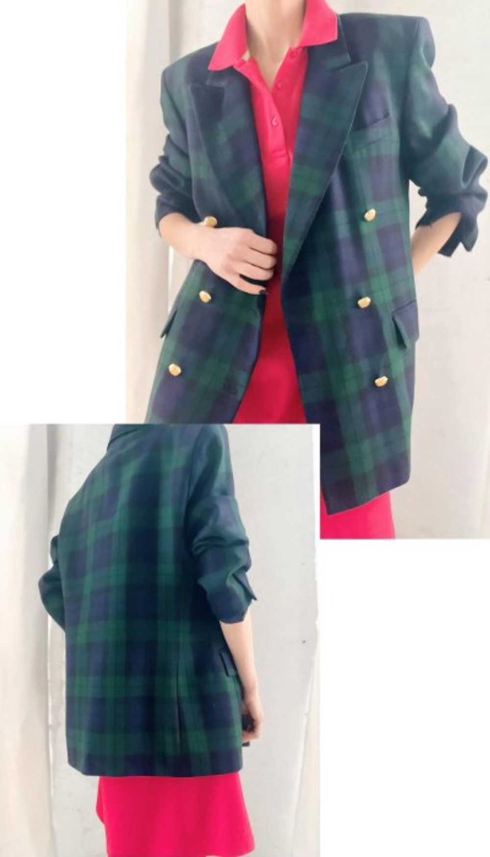 the perfect tartan plaid blazer - image 3