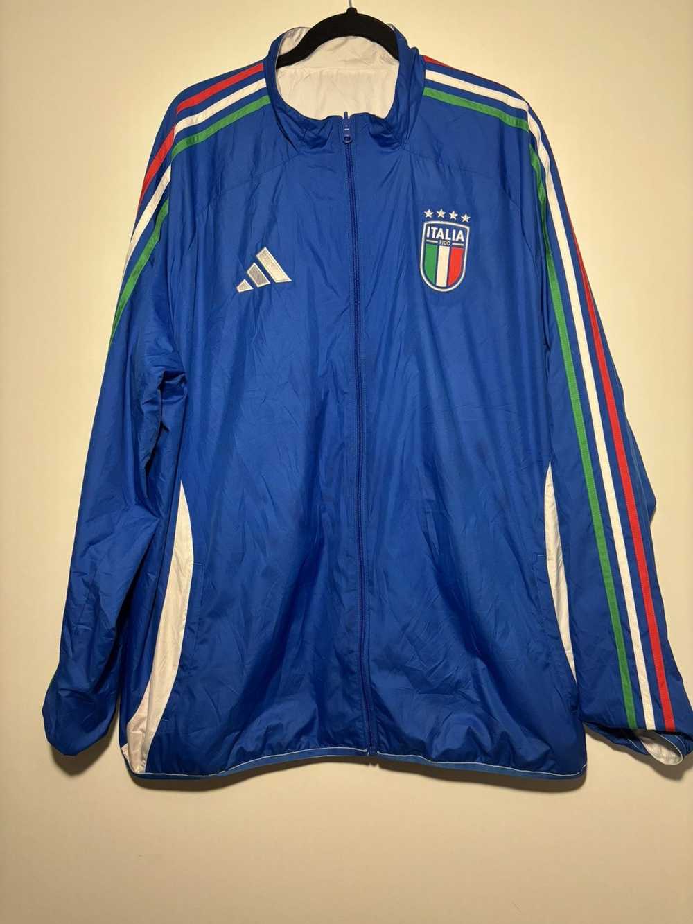 Adidas Italia Football Reversible Track Jacket - image 1