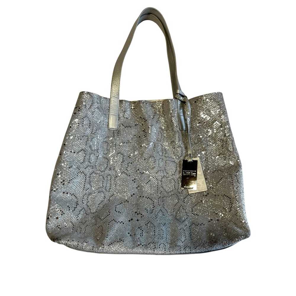 COCCINELLE B.Live Silver Leather Snake Metallic P… - image 1