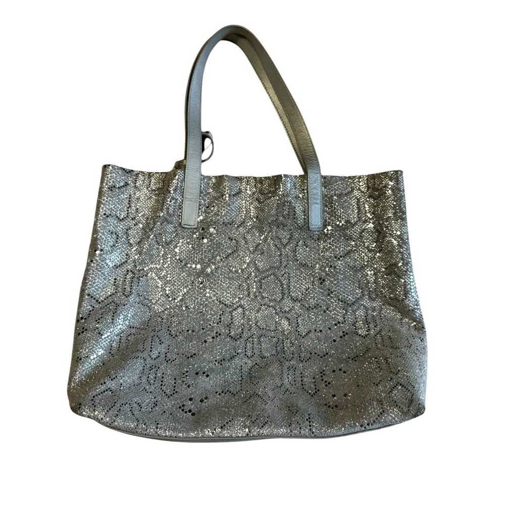 COCCINELLE B.Live Silver Leather Snake Metallic P… - image 2