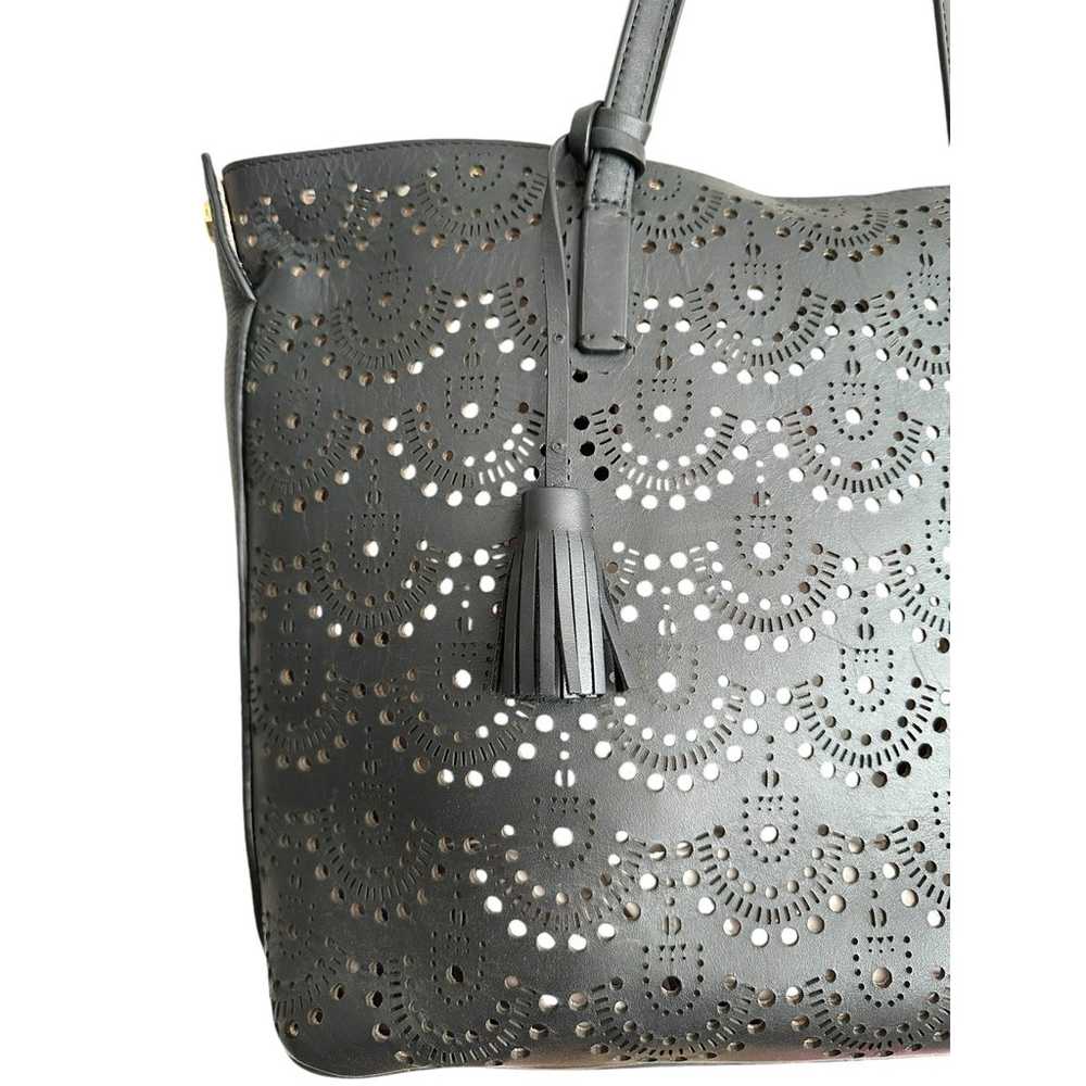 Louise Et Cie Elay Floral Perforated Leather Sued… - image 3