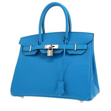 Hermès Birkin 30 cm handbag in Zanzibar Blue epso… - image 1