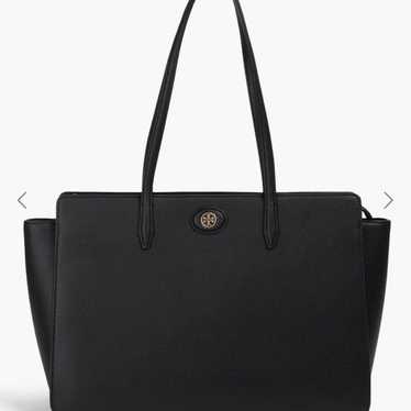 A4 TORY BURCH Robinson Pebbled Tote Black