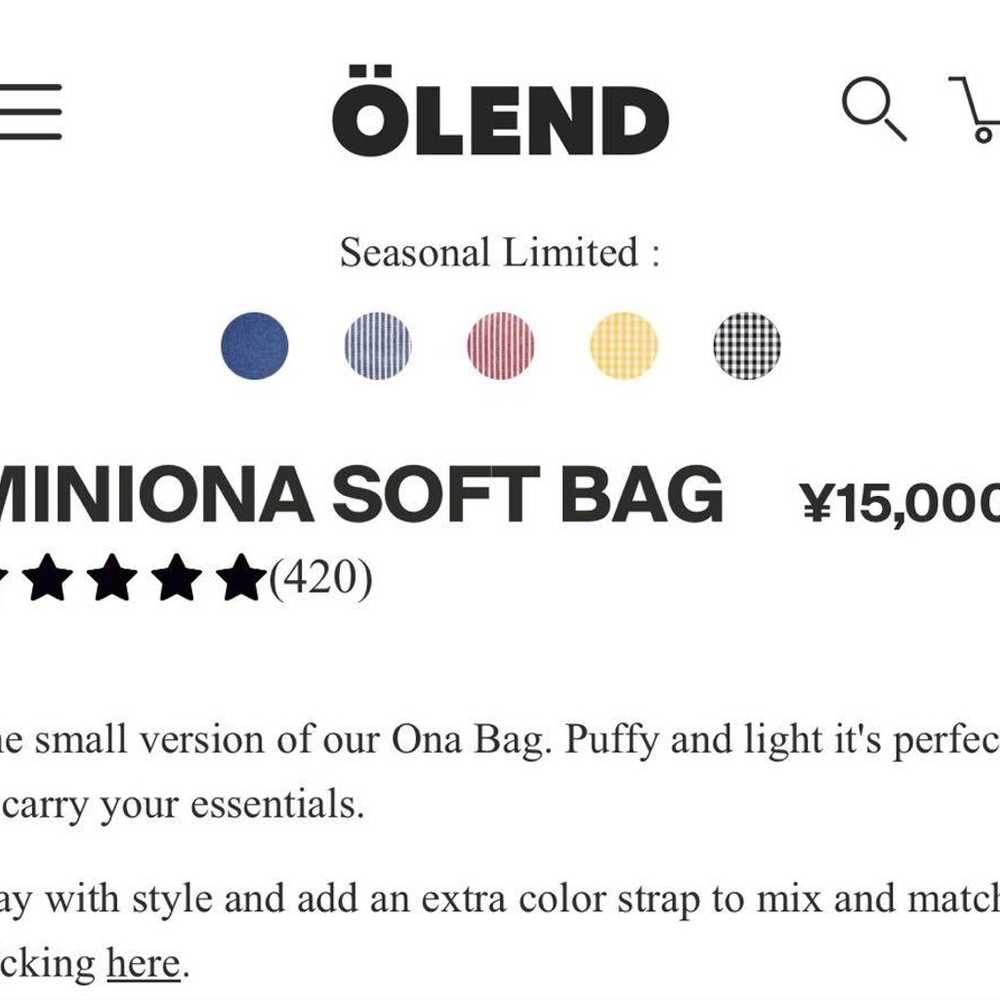 【Excellent Condition】OLEND Mini Ona Sand Shoulder… - image 9