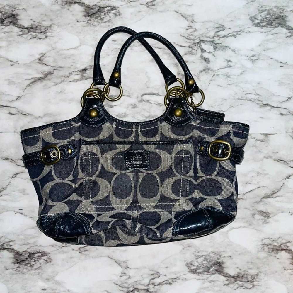 COACH | Purse Shoulder Bag Logo Print | Black | M… - image 1