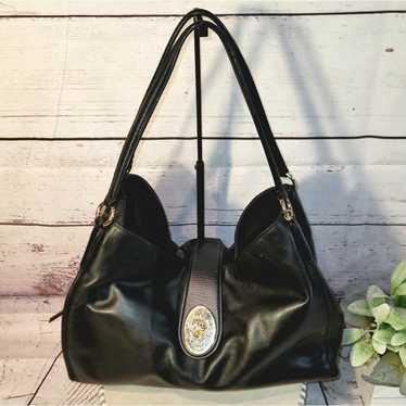 Coach  Madison Carlyle Black Leather Slouchy Hobo 