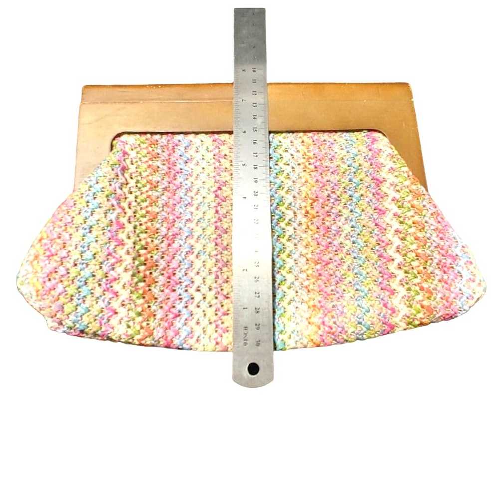 Vintage Expressions NYC Rainbow Straw Basket Wove… - image 3