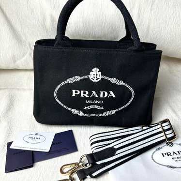 Extraordinary Condition PRADA Kanapa Handbag Tote 