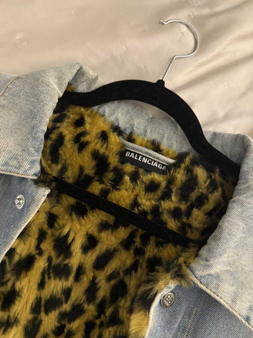 Balenciaga Balenciaga Leopard Jean Jacket - image 6