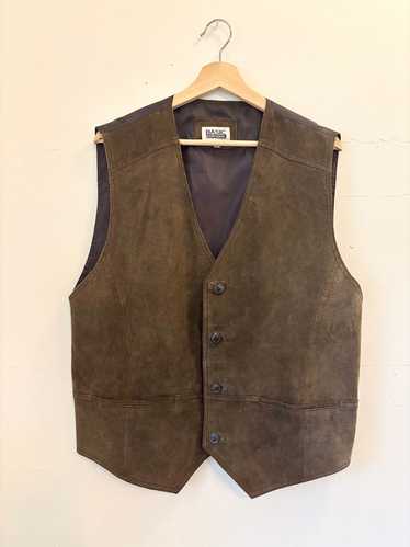 Basic Editions Western Leather Vest (M) | Used,…