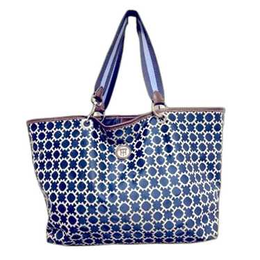 TOMMY HILFIGER TOTE Royal Blue Navy Ivory