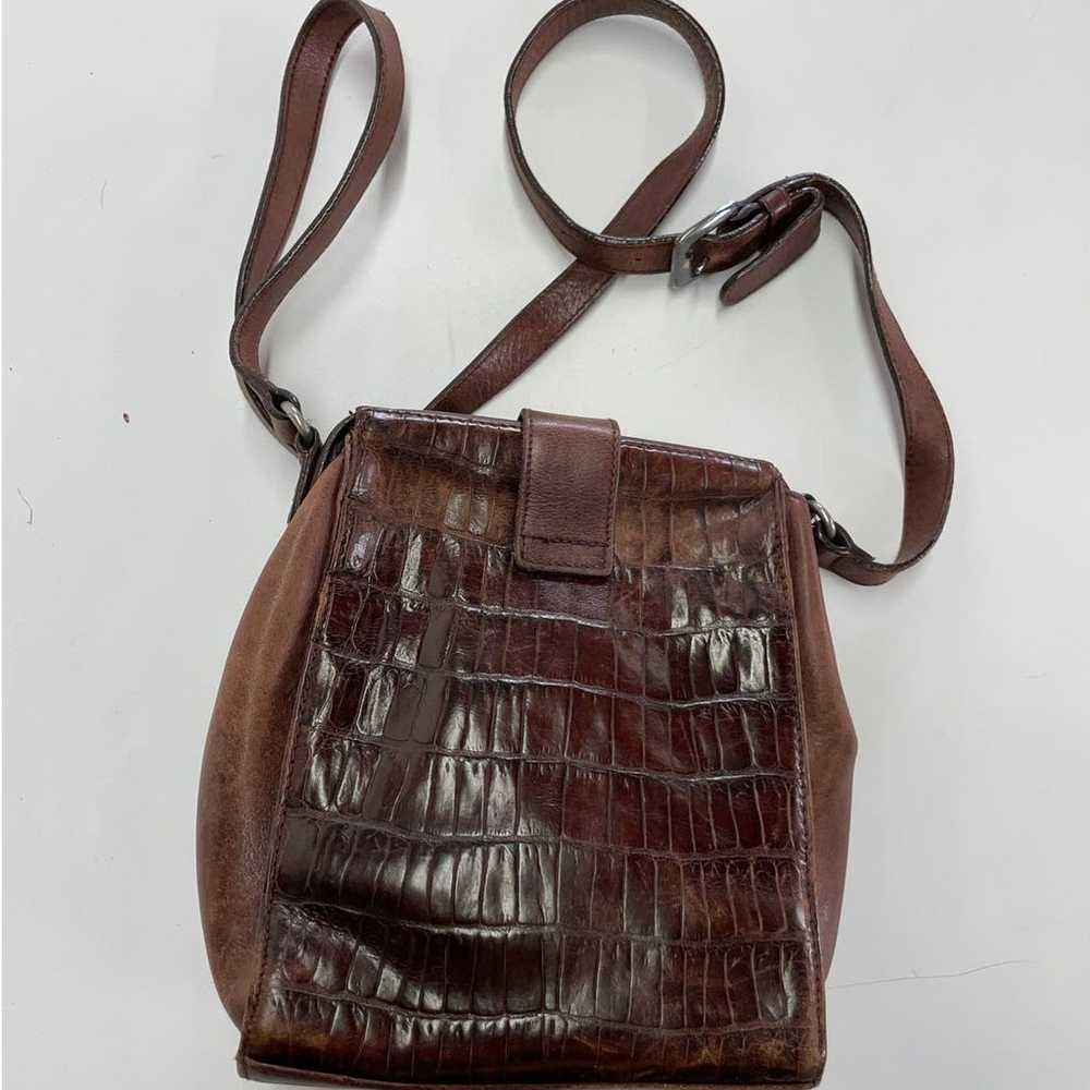 Fossil Purse Womens Brown Crocodile Embossed Leat… - image 2