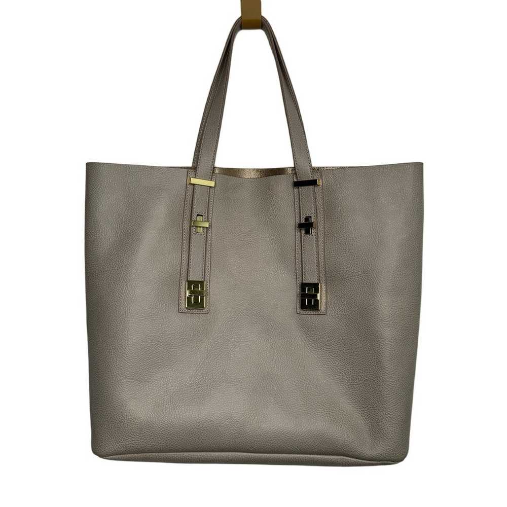 India Hicks Gray Pebble Leather Adjustable Length… - image 1