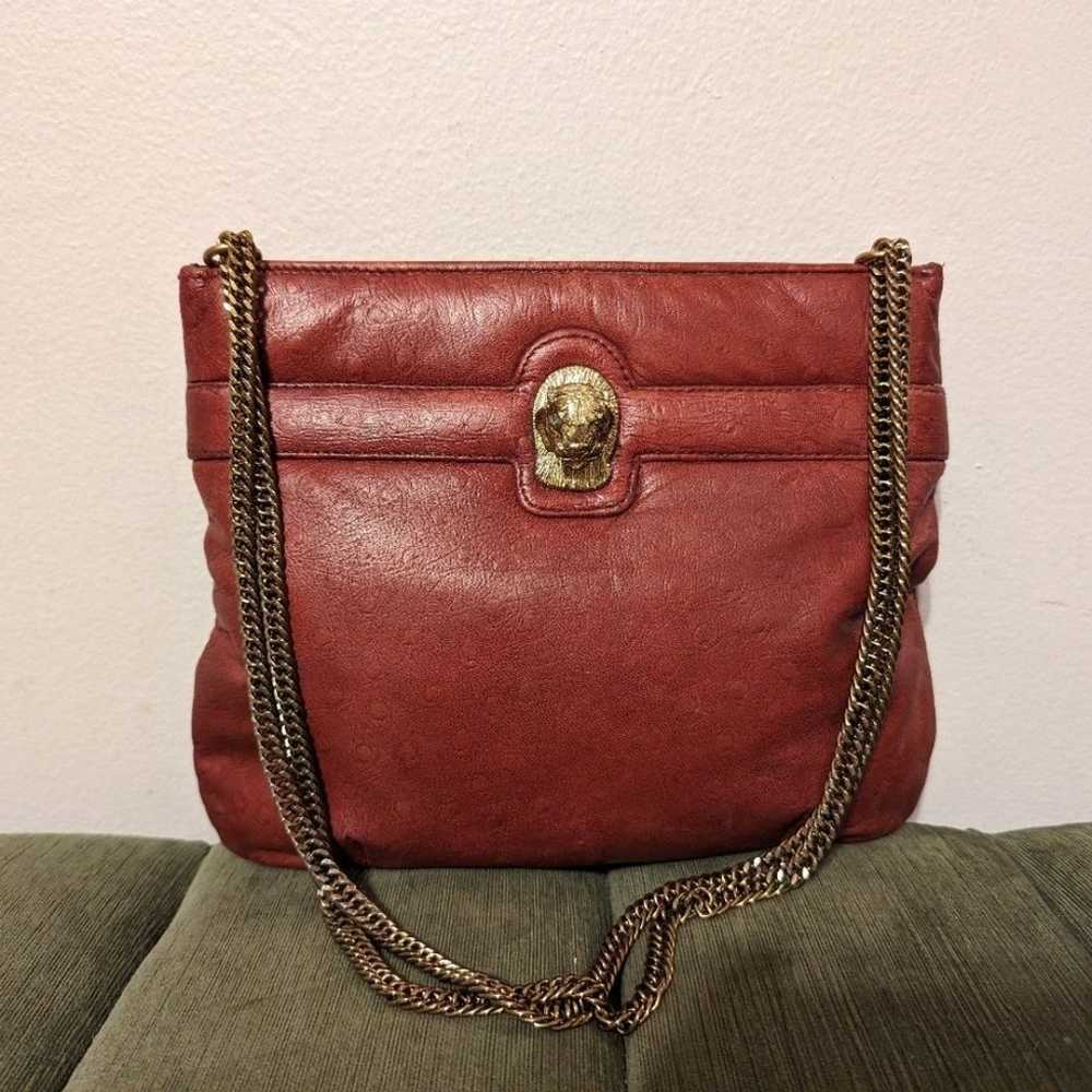 Vintage Ruth Saltz Shoulder Bag Retro 80s Burgund… - image 3