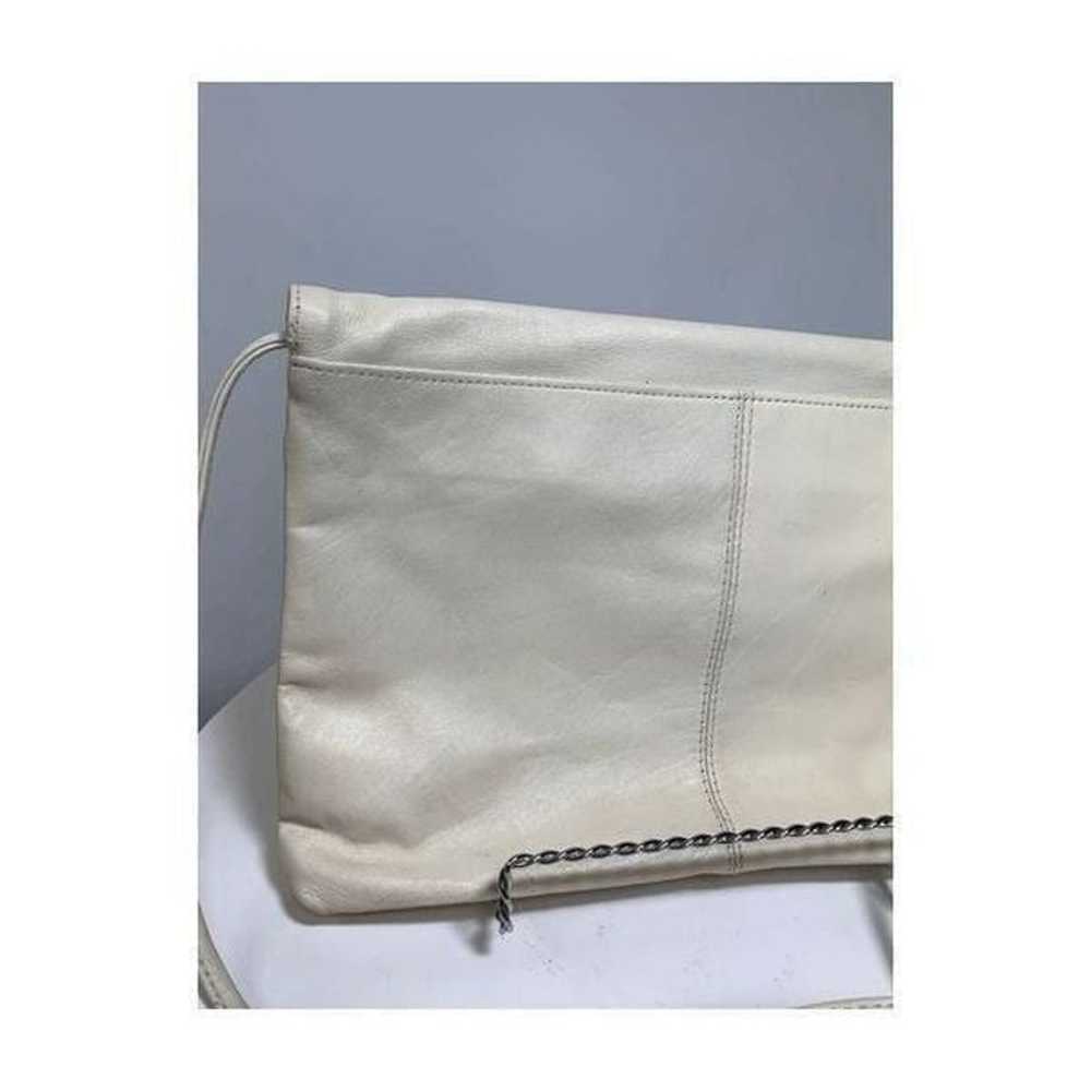 Vintage Albi Cream Leather Shoulder Purse - image 3