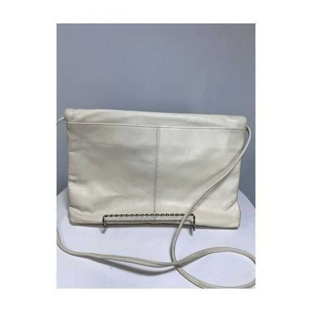 Vintage Albi Cream Leather Shoulder Purse - image 6