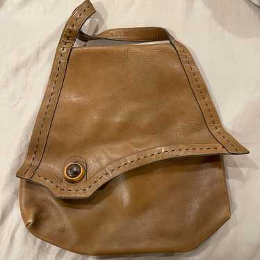 Vintage 1960s Guild Creations brown leather shoul… - image 1