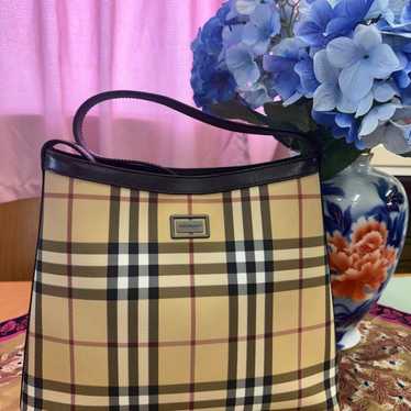 Burberry Check Pattern Shoulder Bag