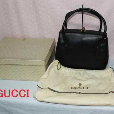 Gucci Old Bamboo Black Handbag