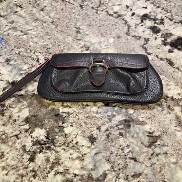 Cole Haan Black Leather Wristlet