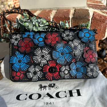 Coach Dinky With Tea Rose 38197