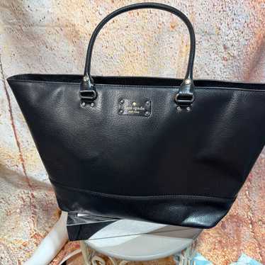 Large Kate Spade Black Leather Tote