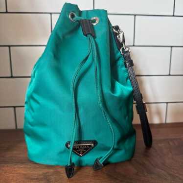 PRADA Nylon Pouch Drawstring Handbag